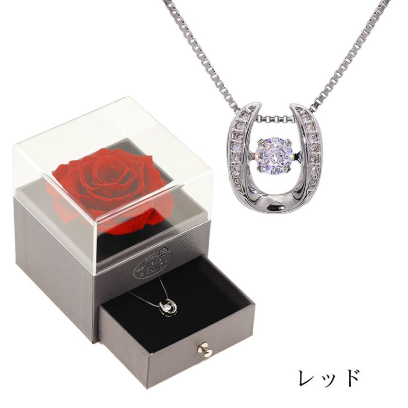 デバリエ] y497s 馬蹄 ネックレス レディース ピンクゴールド 誕生日 
