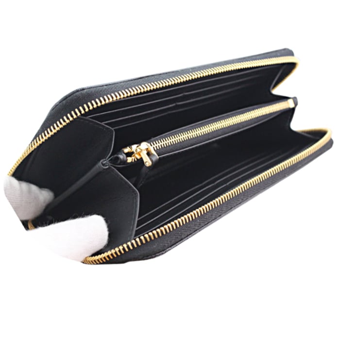 人気モデル】プラダ PRADA 財布 長財布 ラウンドジップ 三角ロゴ 黒