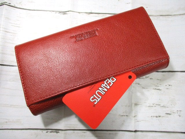 財布 レディース 長財布 かぶせ スヌーピー スヌーピーとウッド 