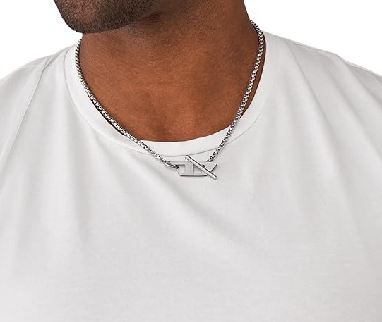 DIESEL ディーゼル ネックレス 片耳ピアスセット DX1477040／DX1336040