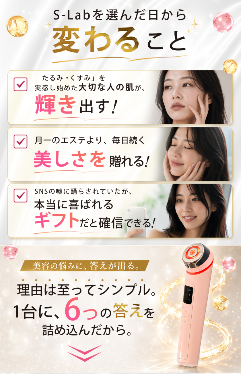 ❤エステサロンの本格肌ケアを毎日ご自宅で♪❤8in1超多機能☆美顔器