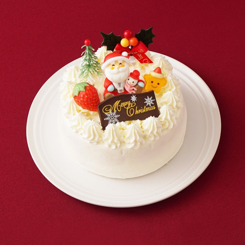 Xmas 生クリームケーキ 5号 - 【ケーキ工房 モンクール】- プレゼント