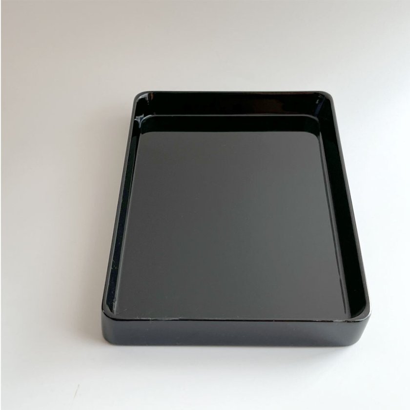切手盆 名刺盆 黒塗り 漆器 漆塗り 木製 9寸 27cm ★アウトレット★ 切手盆 木製 本漆塗り 尺 30cm 金縁なし うるし塗り 高級 名刺盆 祝儀