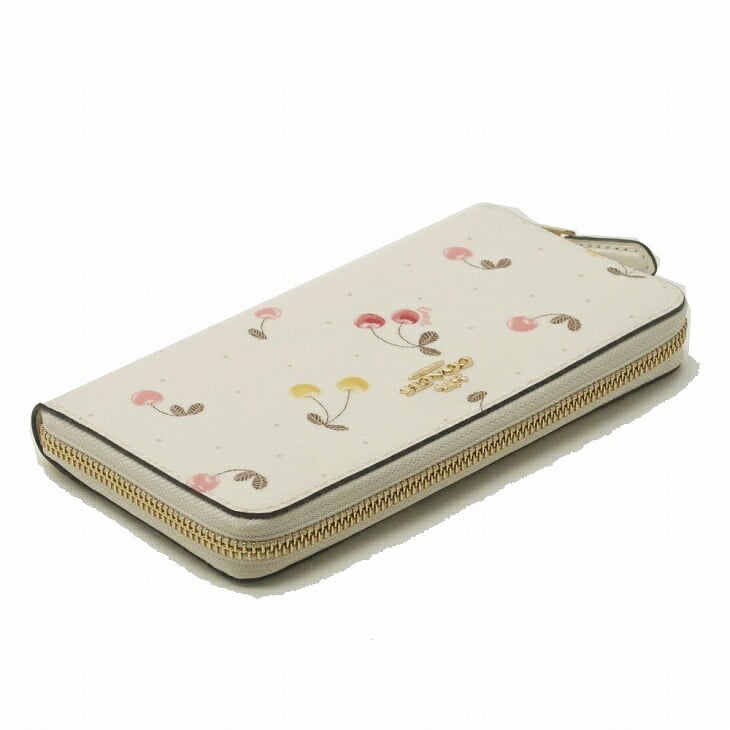 コーチ COACH 財布 レディース 長財布 チェリー さくらんぼ ラウンド