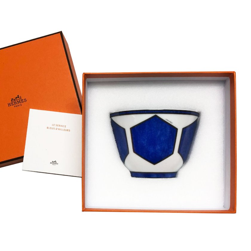 エルメス 食器 椀 HERMES 30183 BLEUS DAILLEURS ブルーダイユール