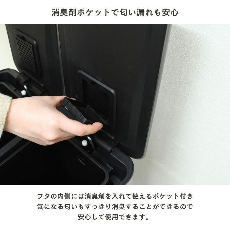先行予約12月上旬入荷予定 ゴミ箱 2分別 ダストボックス ステンレス 20