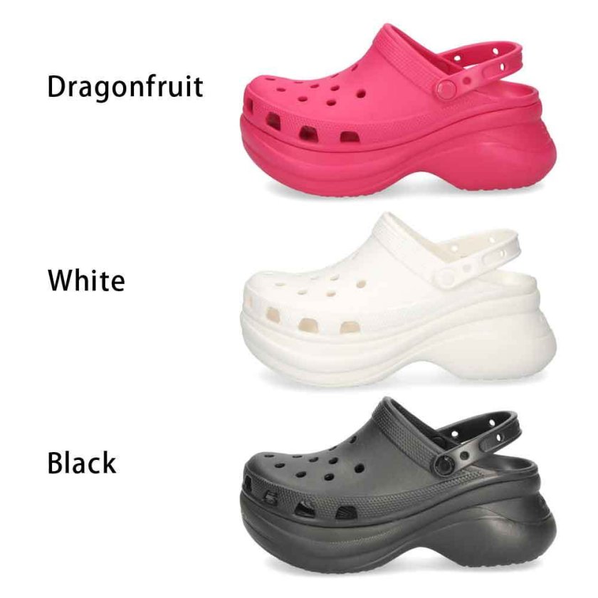 クロックス レディース 厚底 サンダル ヒール かわいい crocs