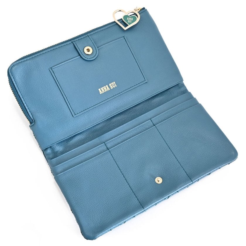 アナスイ 財布 長財布 L字ファスナー 緑(グリーン) ANNA SUI 316810-70