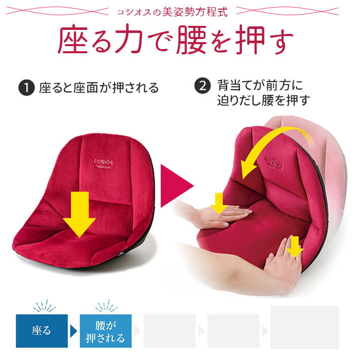 骨盤サポート チェア 姿勢矯正 通販 cosios Premium コシオス