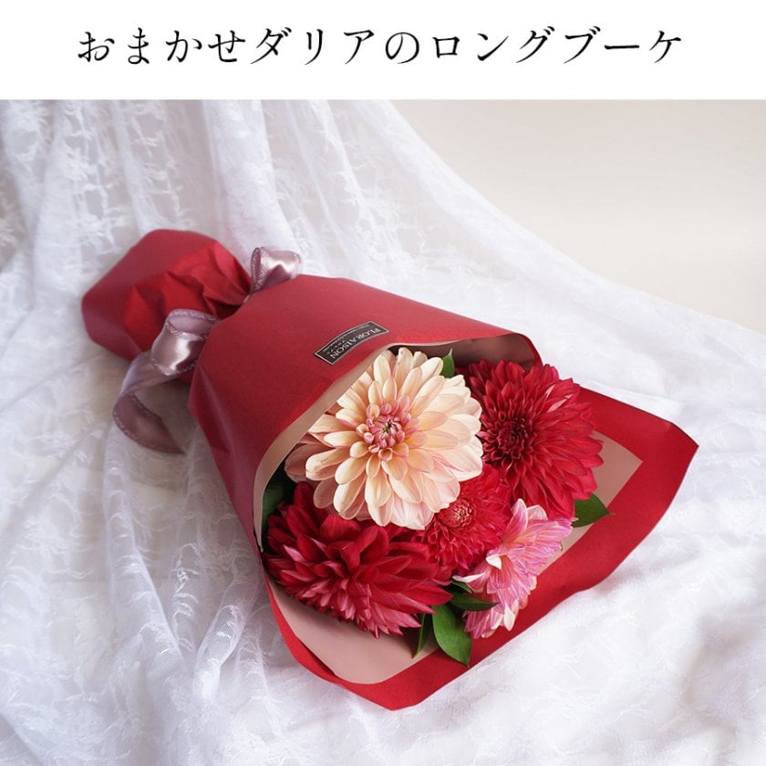 花束を贈った日 冷蔵便】 ダリアの花束 華やかなダリアの花束 敬老の日 誕生日ギフト