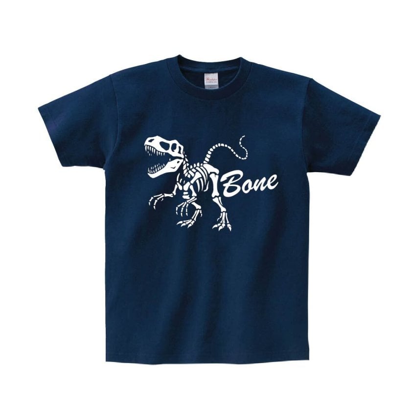 Tシャツ 半袖 】268 化石 骨 骨格 ティラノサウルス 恐竜 スカル 