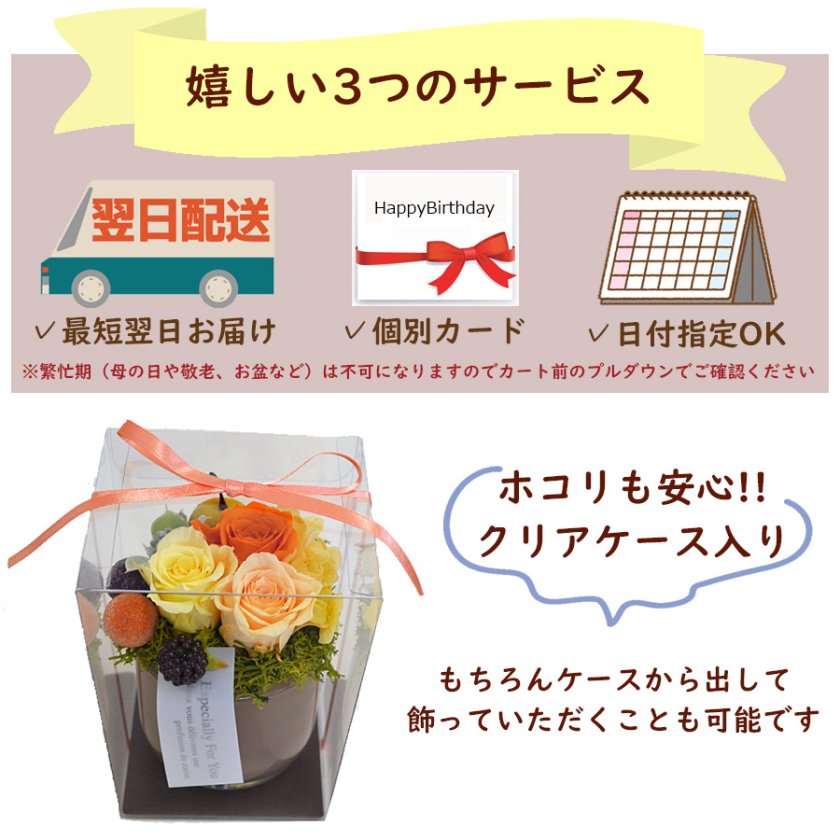 母の日ギフトにおすすめ！ プリザーブドフラワー 「ココフルール