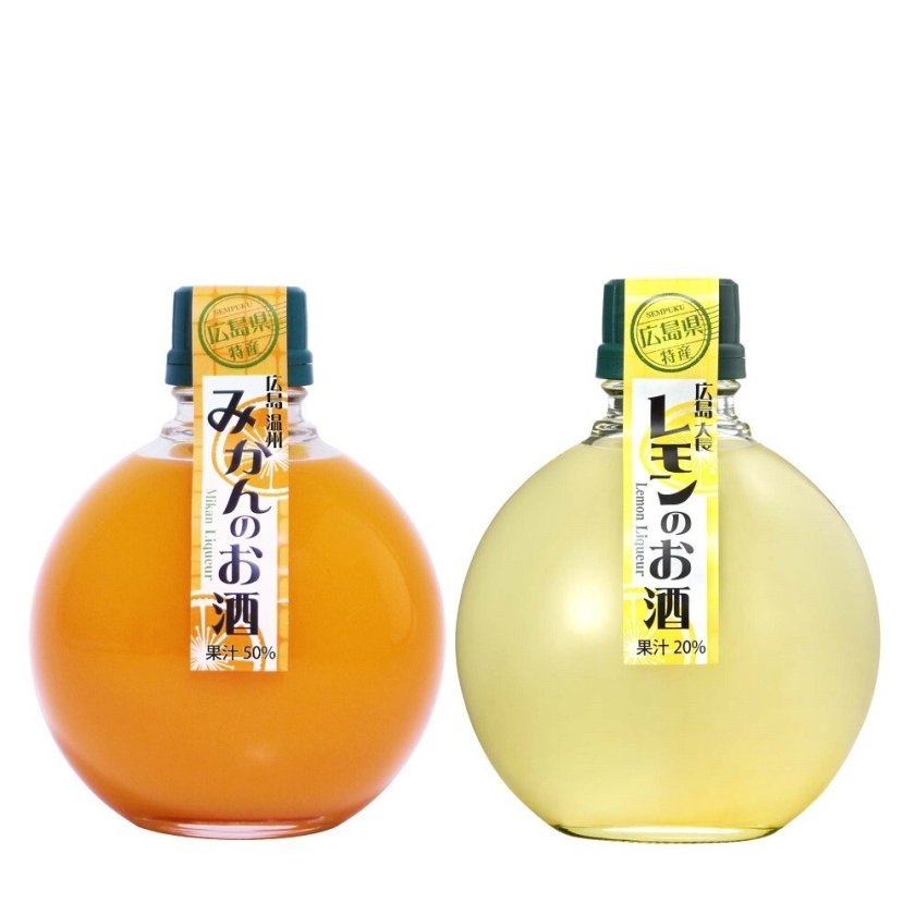 敬老の日【送料無料】【フルーツのお酒】温州みかん 大長レモンの