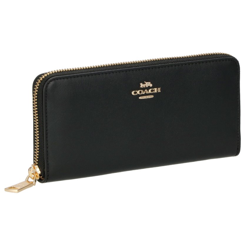 コーチ COACH 財布 ラウンドファスナー長財布 73738/GDBLK SLIM 