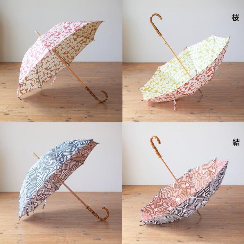 伊砂文様 晴雨兼用 長傘 日本製 和柄 傘 女性用 伝統 雨傘 日傘