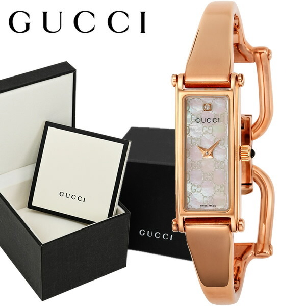 グッチ 時計 レディース GUCCI 腕時計 1500 1Pダイヤ ホワイト シェル