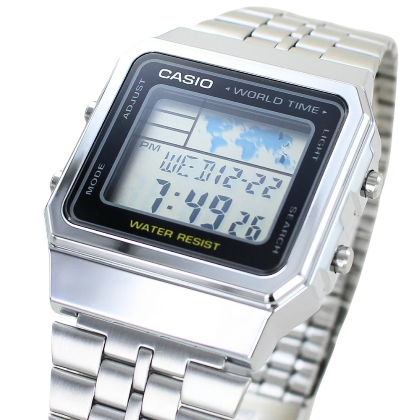 箱なし カシオ 腕時計 メンズ レディース CASIO デジタル シルバー