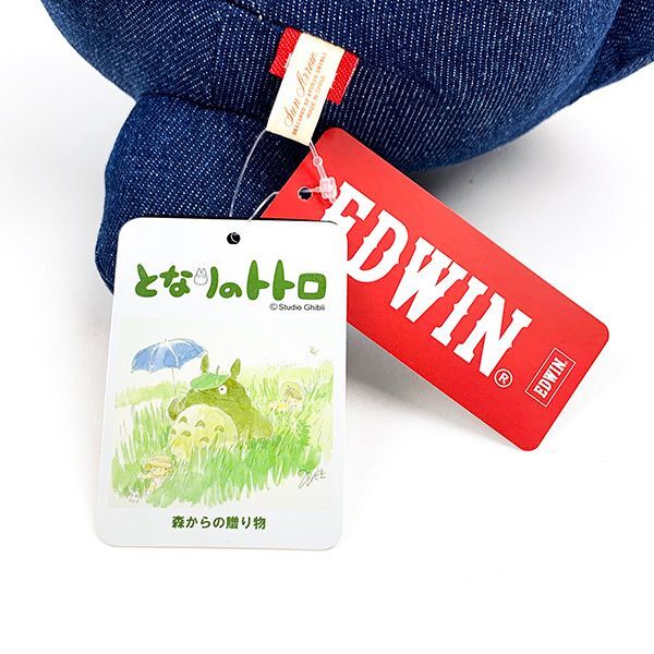 となりのトトロ 大トトロ ×EDWINぬいぐるみ デニム ネイビー ギフト