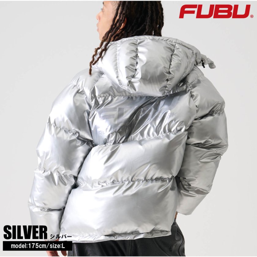 FUBU フブ 中綿ジャケット メンズ フード付き ナイロンツイル 長袖 