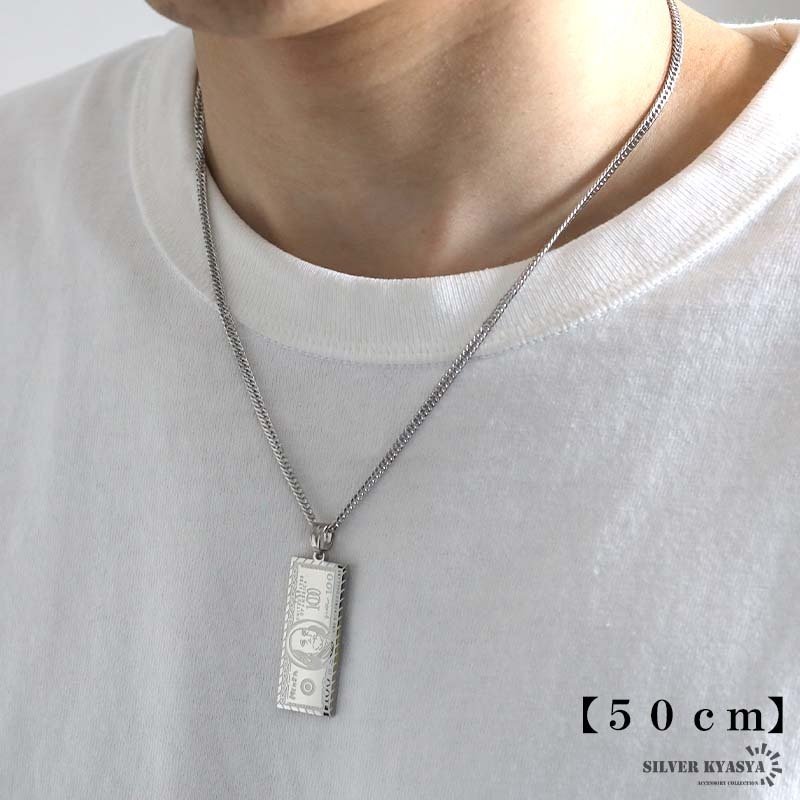 ステンレス ドル札ネックレス ドル紙幣 ペンダント ゴールド 18KGP