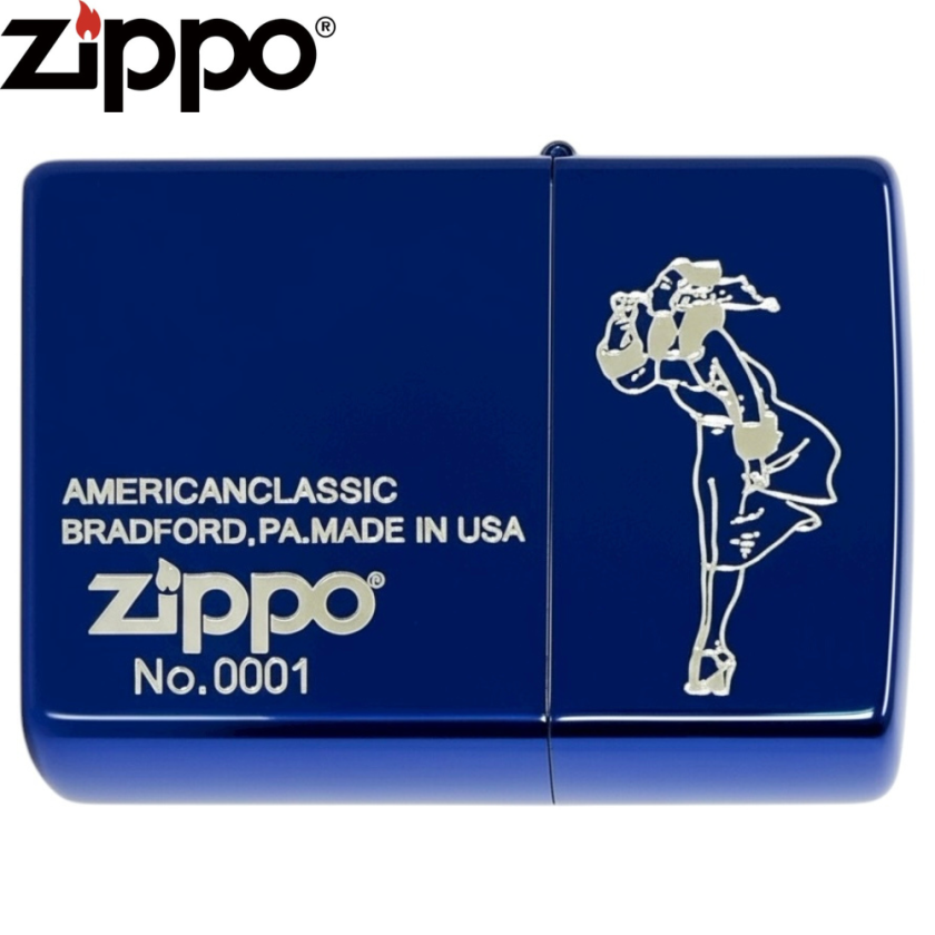 Zippo 2BL-SIDEWINDY WINDY ウィンディ ブルー サイドデザイン 限定