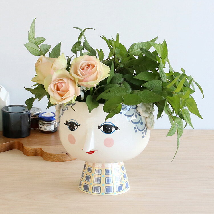 新品 BJORN WINBLAD フラワーポット インテリア 花瓶 北欧 ブルー 新品