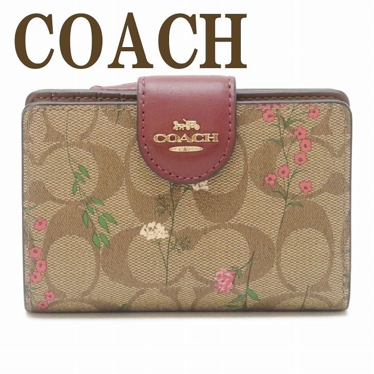 コーチ COACH 財布 レディース 二つ折り財布 花 C8730IME7V ブランド