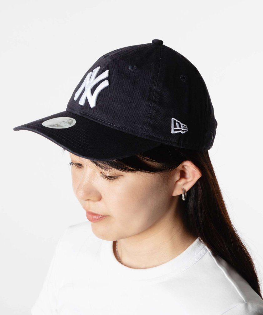 NEW ERA★ニューエラ★9.5型★軽量★美品★スタンド(BK) ニューエラ NEW ERA 9TWENTY 920 MLB WOMEN CORE CLASS PRI NEW YORK
