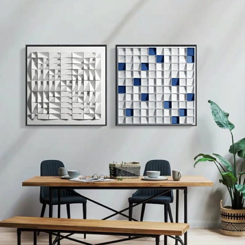 現代アート ファブリックパネル 立体作品 3D 立体視 絵画 ファブリック パネル アート キャンパス 人気 モダン