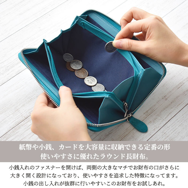 長財布 本革 クロコダイル メンズ レディース ラウンドファスナー 大