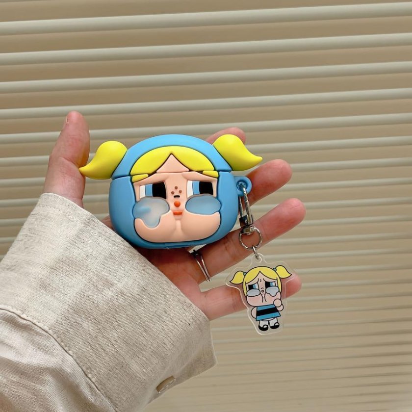 AirPods ケース パワーパフガールズ CRYBABY かわいい シリコンケース