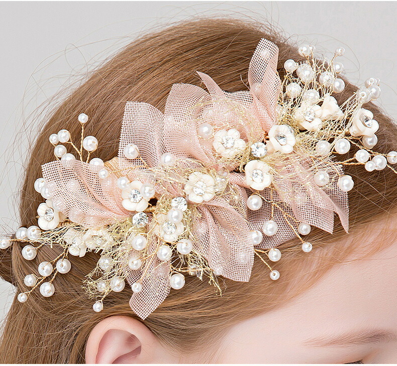 ヘアアクセサリー ピアノ 発表会 ヘッドドレス 子供 髪飾り レディース