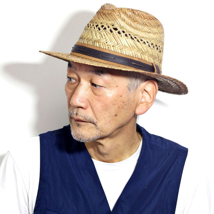 麦わら帽子 ハット 春夏 中折れ メンズ アメリカ ストローハット 帽子
