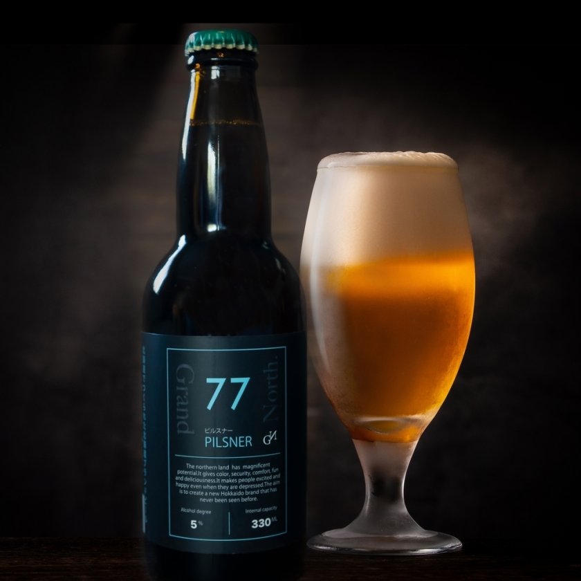 北海道クラフトビール 77ピルスナー4本 ノースグランド Seventy-Seven