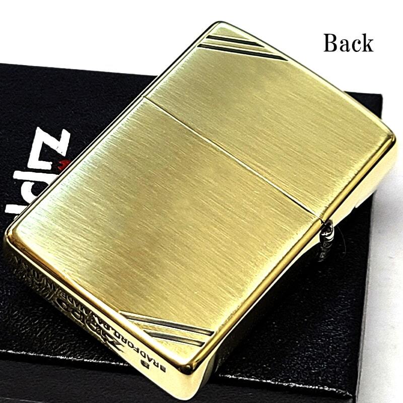 ZIPPO ライター ウィンディ ジッポ 立体メタル おしゃれ ゴールド