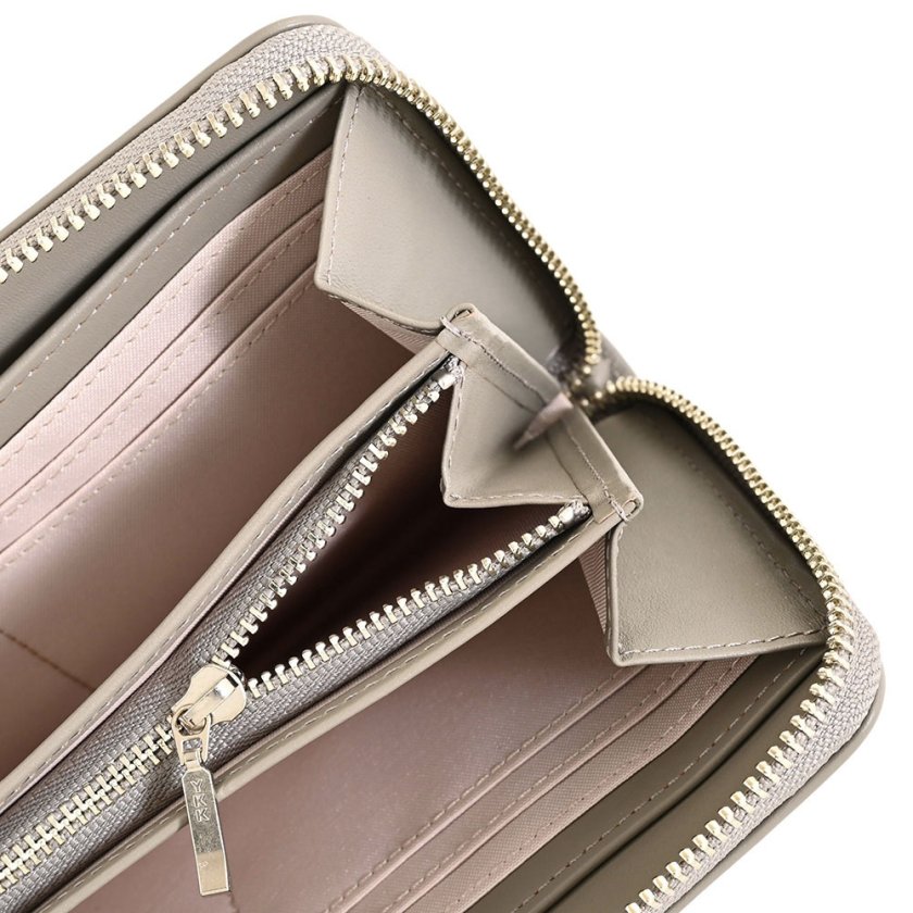 ミラミラン 財布 長財布 ラウンドファスナー グレージュ MILA MILAN
