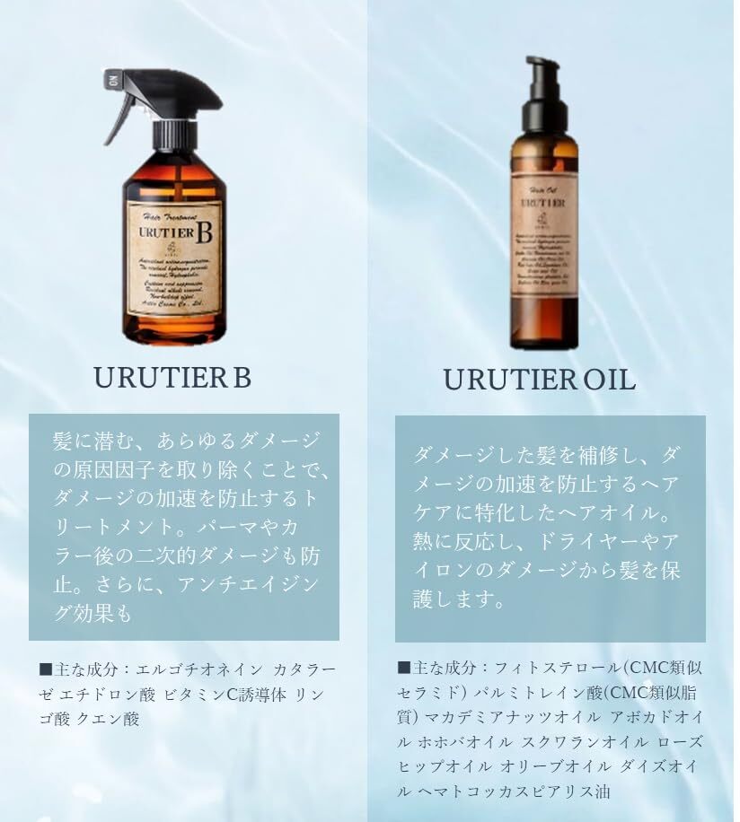 ウルティアシャンプー+ウルティアB+ウルティアC+ウルティアオイル