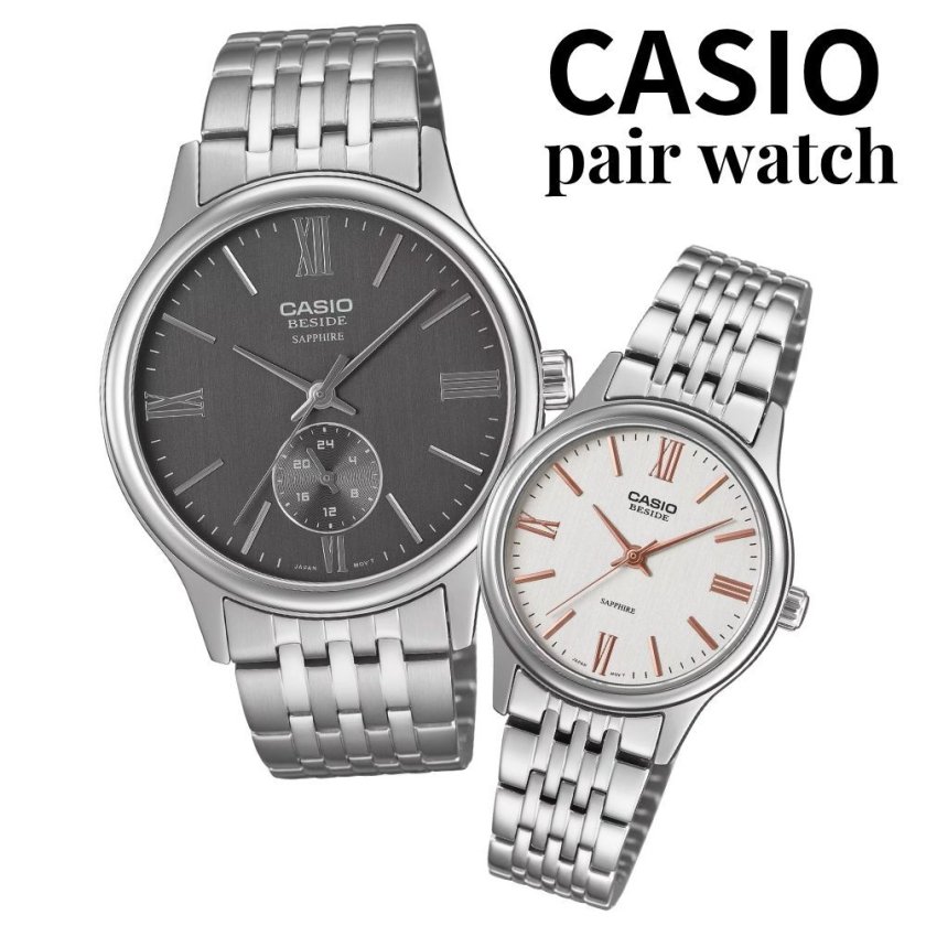 ペアウォッチ クォーツ腕時計 ステンレス ペアウォッチ 2本セット CASIO カシオ ペア 腕時計 海外モデル