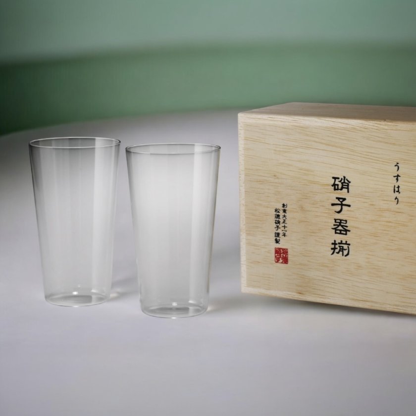 松徳硝子 うすはり タンブラー M 2個セット】ビールグラス ドリンク