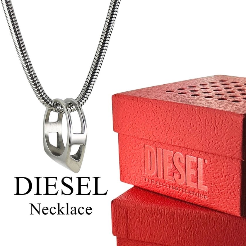 DIESEL リング ネックレス ディーゼル ネックレス メンズ レディース DIESEL チェーン リング