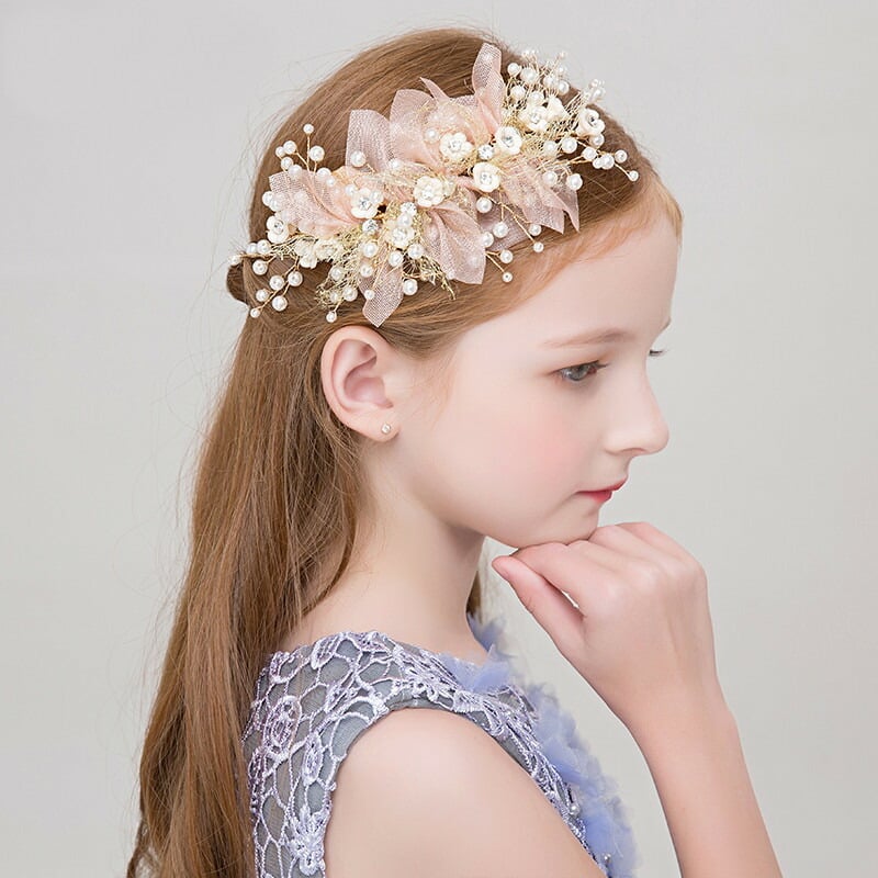 ヘアアクセサリー ピアノ 発表会 ヘッドドレス 子供 髪飾り レディース