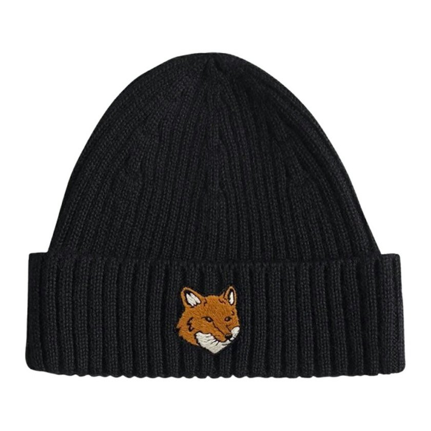 メゾンキツネ MAISON KITSUNE ニット帽 フォックスヘッド ビーニー