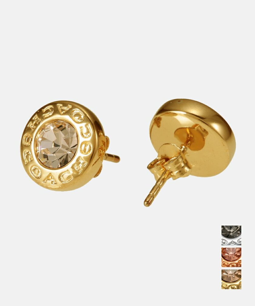 コーチ COACH F54516 ピアス Open Circle Stone Stud Earring 