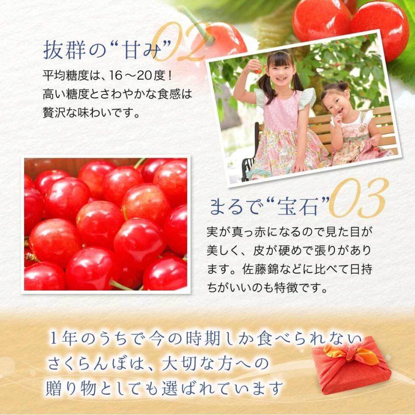 山形県産 さくらんぼ 秀品 佐藤錦・紅秀峰 ギフト - 【東北ハッピー