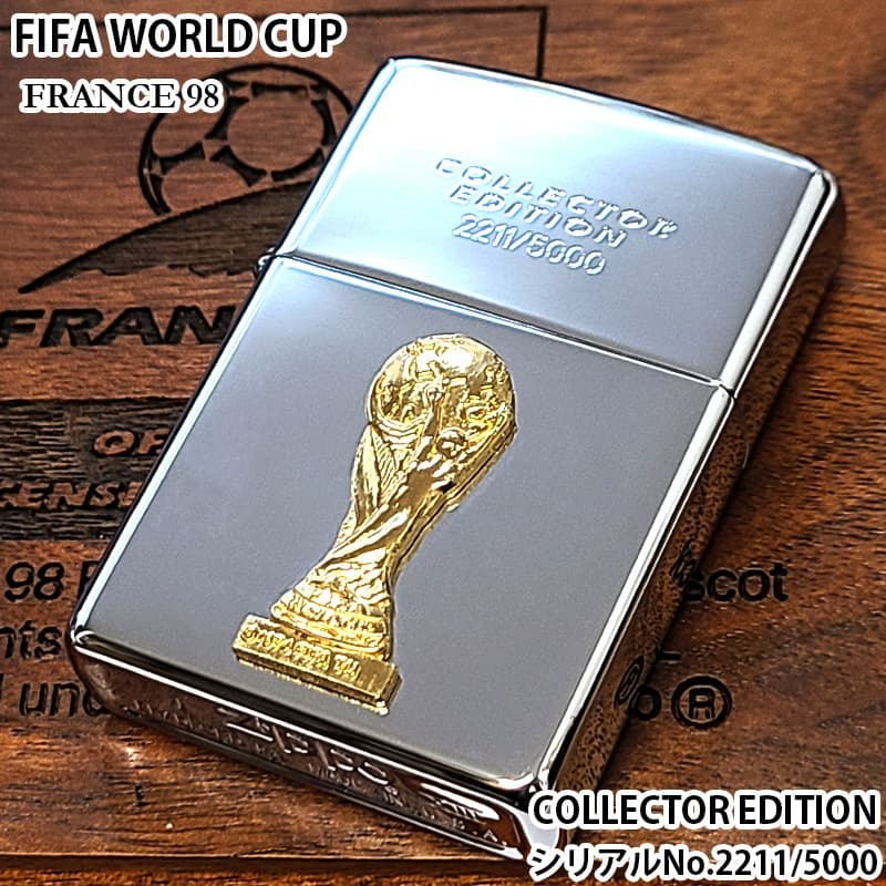 ZIPPO 一点物 FIFAワールドカップ98 限定 シリアルナンバーNo2211 ZIPPO 一点物 FIFAワールドカップ98 限定 シリアルナンバーNo2211