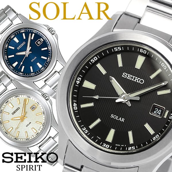 SEIKO SPIRIT】 セイコー スピリット ソーラー腕時計 メンズ メタル 10