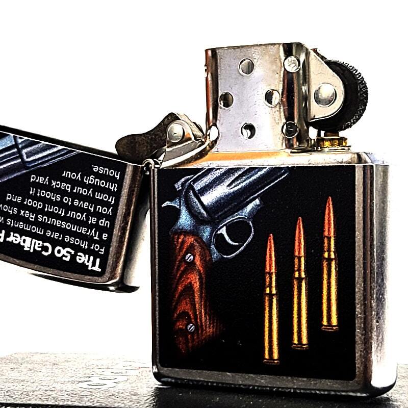 ZIPPO ライター 拳銃 ジッポ ユーズド加工 クラシック リボルバー 渋い 