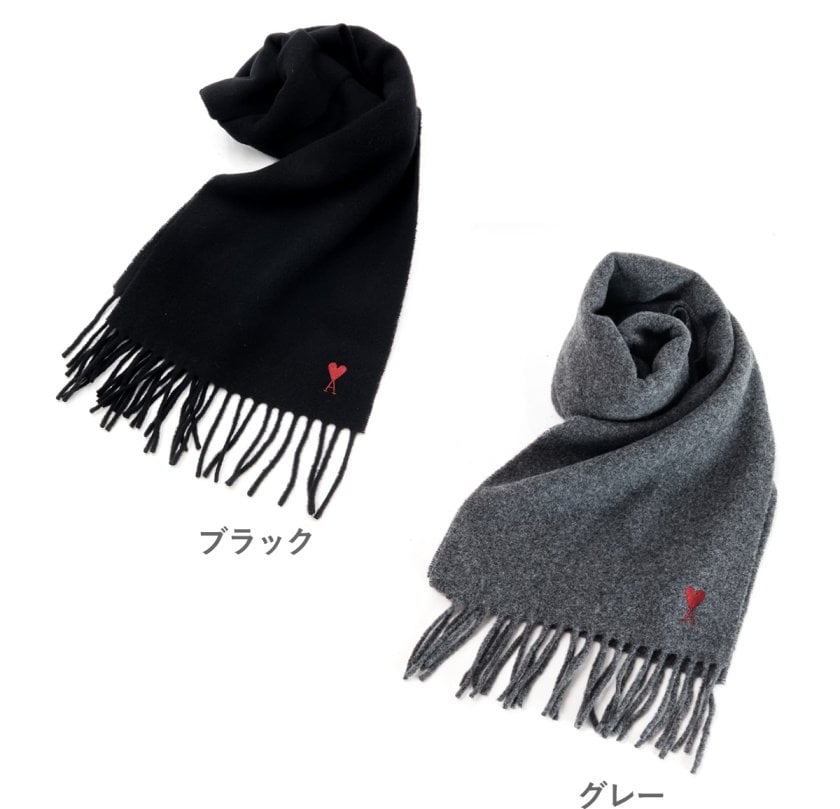AMIPARIS アミパリスウールマフラー アミパリス AMI PARIS マフラー メンズ レディース AMI DE COEUR