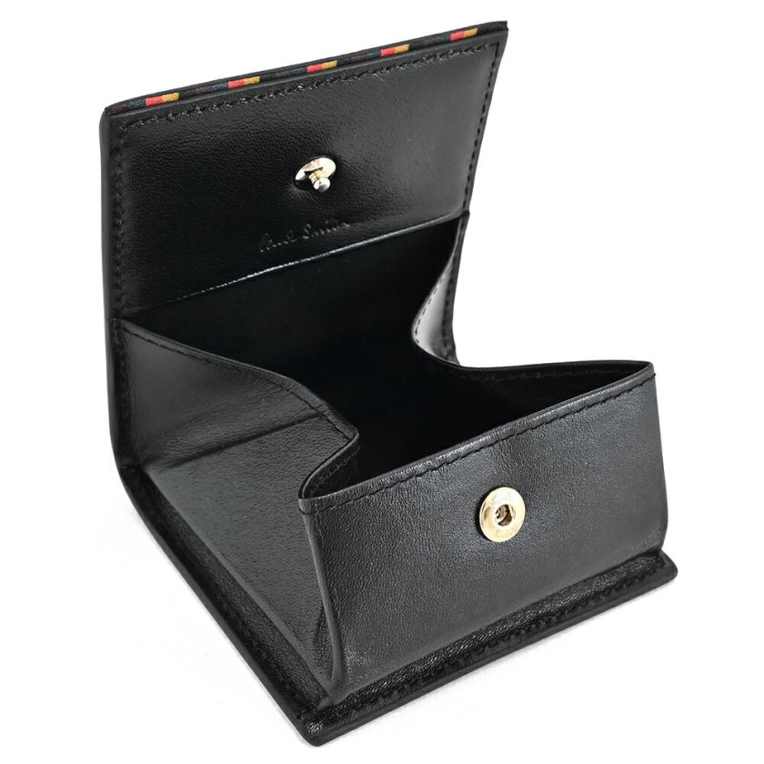 【未使用品】ポールスミス Paul Smith 小銭入れ ケース ブラック ポールスミス 財布 小銭入れ コインケース BOX型 黒(ブラック) Paul