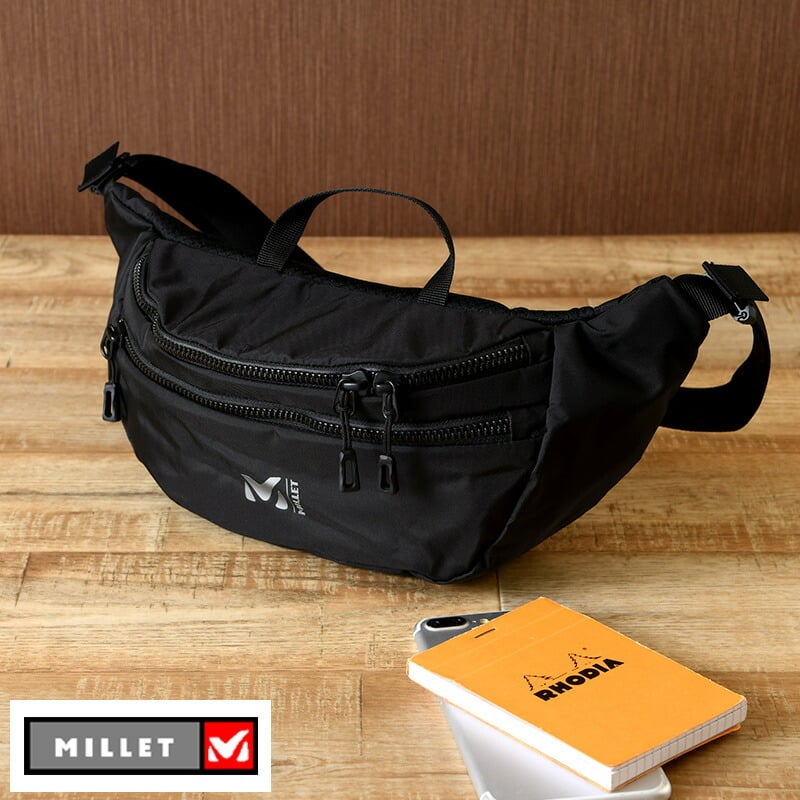 ウエストポーチ メンズ 黒 MILLET EXPSPEED ウエストバッグ バッグ
